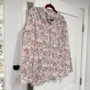 Isabel Marant Pink and Black Patterned Blouse